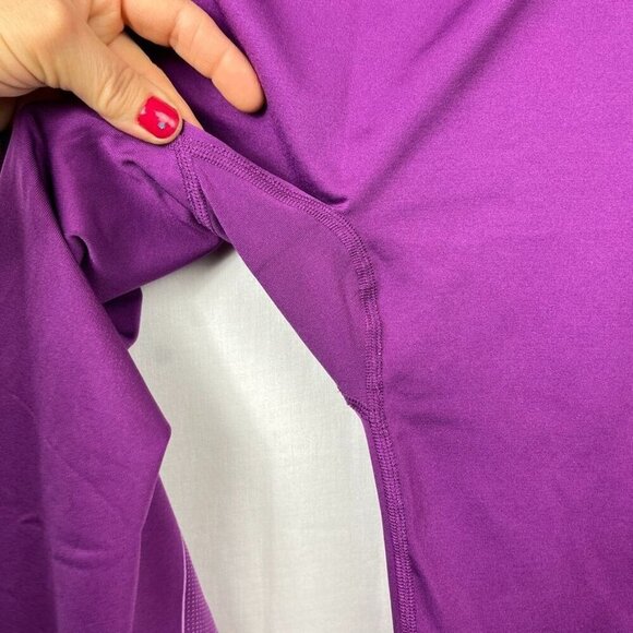 Title Nine Seamless Base Layer 2 Piece Set Womens XL‎ Athletic Nylon Ruched Gym - Picture 12 of 16